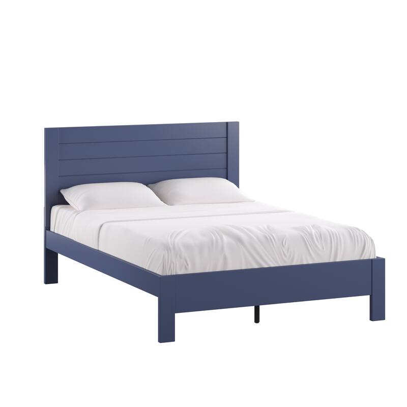 Davidson Horizontal Panel Platform Bed by iNSPIRE Q Classic - Twilight Blue - Full