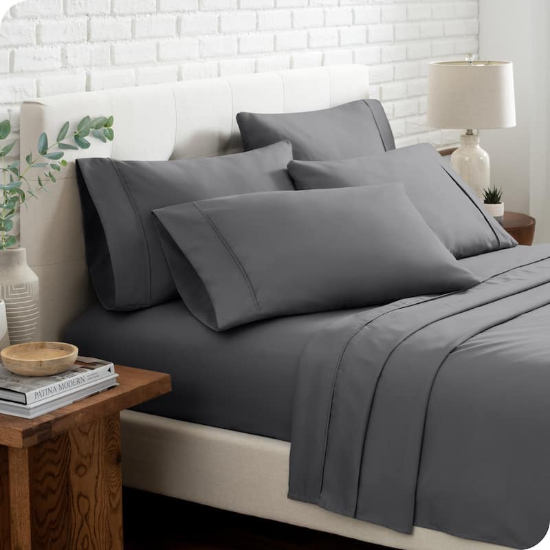 Bare Home Microfiber Deep Pocket Sheet Set w/ 2 Extra Pillowcases