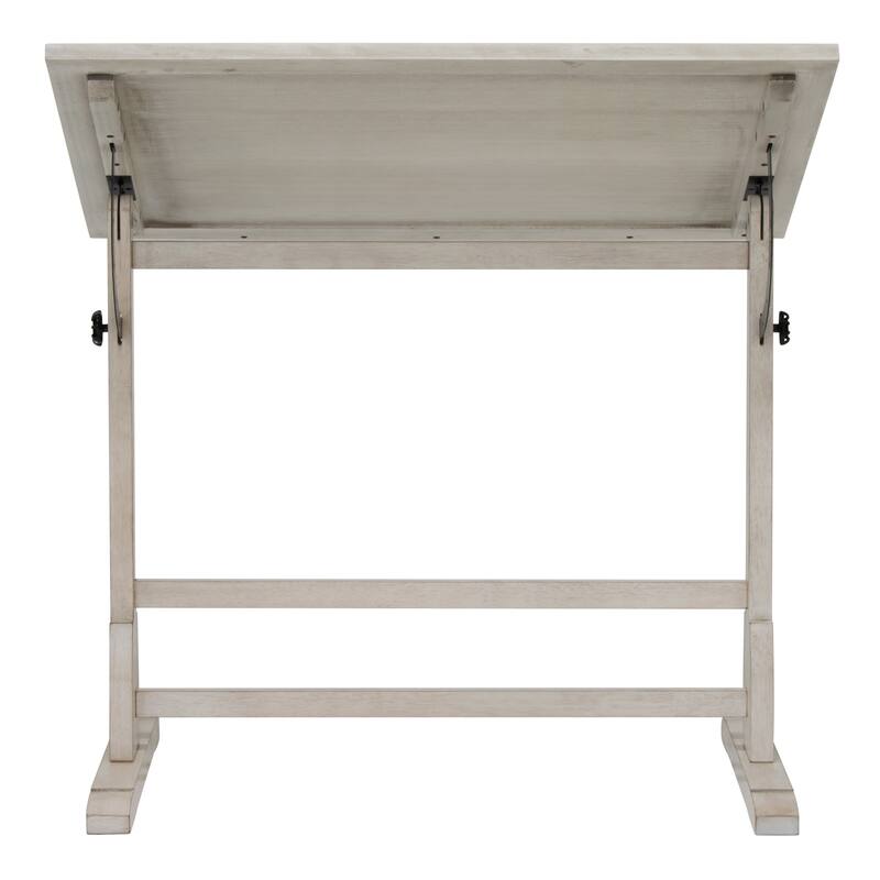 Studio Designs 42-inch Wood Drafting Table with Angle Adjustable Top for Drawing