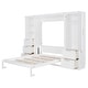 preview thumbnail 31 of 38, Queen Size Murphy Bed Wall Bed with Closet ,Drawers and Shelves