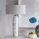 preview thumbnail 6 of 4, Uttermost Lenta White Table Lamp