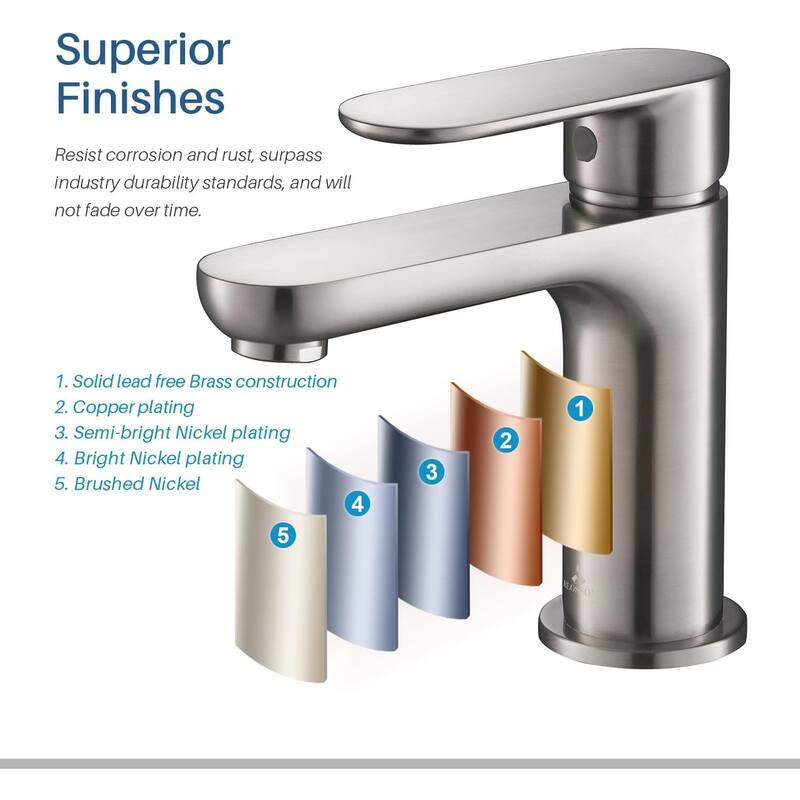 Blossom Single Handle Bathroom Sink Faucet Modern Vanity Fixture