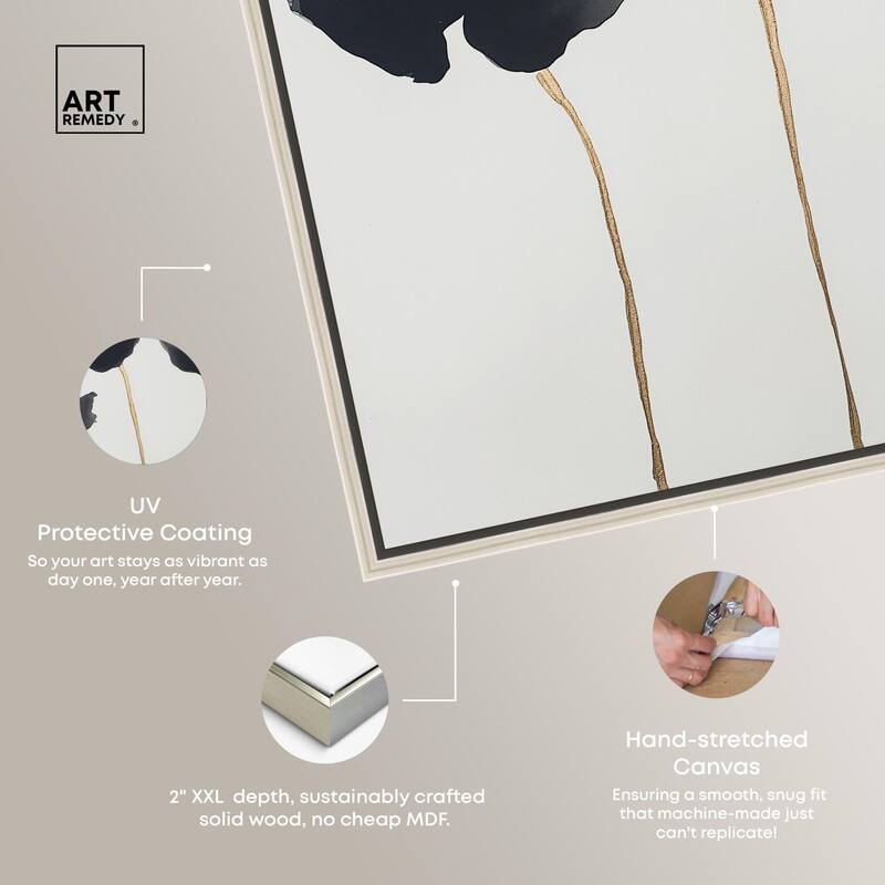 Nocturnal Flowers II Canvas by Art Remedy