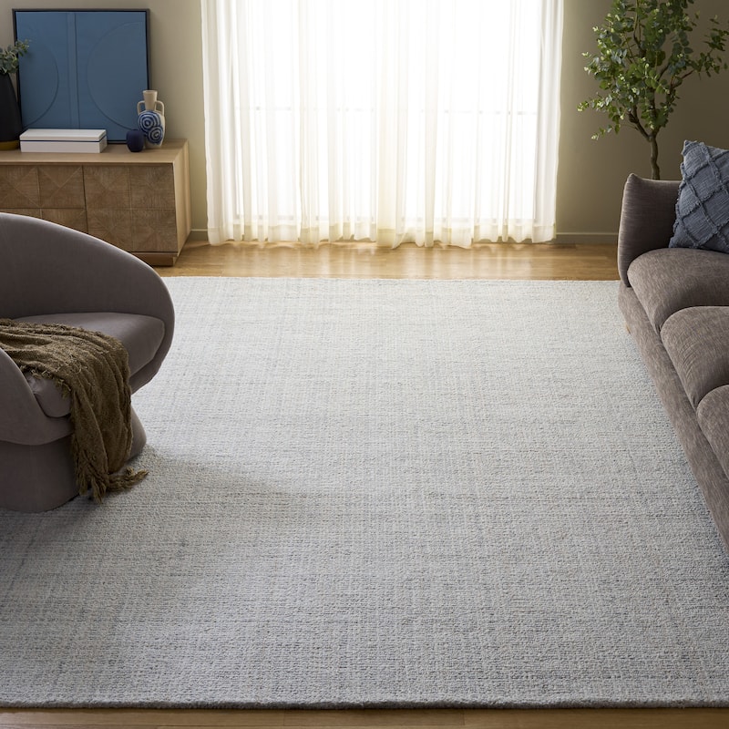 SAFAVIEH Handmade Renewal Linzee Modern Rug - 8' x 10' - Grey/Ivory