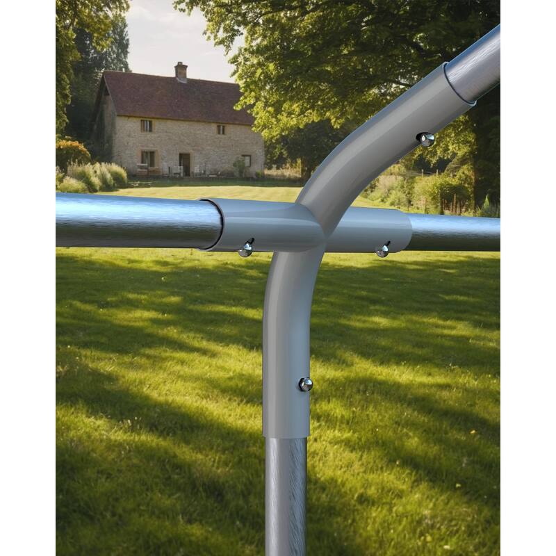 Large Metal Chicken Coop Outdoor Walk-in Poultry Cage