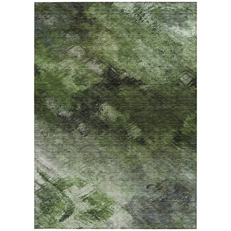 HomeRoots Abstract Transitional Rectangle Outdoor Rug