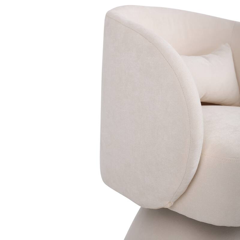 Upholstered Swivel Armchair (Set of 2)