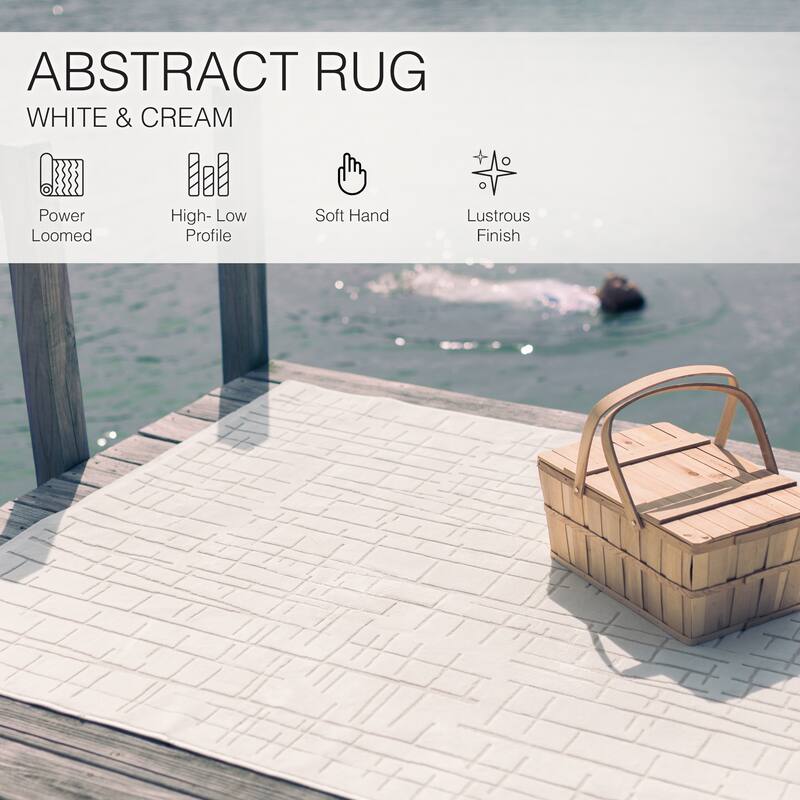 Eline Abstract Stripe Area Rug