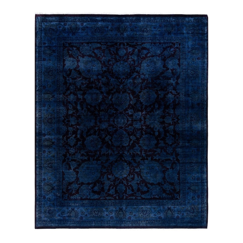 Fine Vibrance One-of-a-Kind Hand-Knotted Area Rug - Gray, 8' 3" x 10' 2" - 8' 3" x 10' 2"