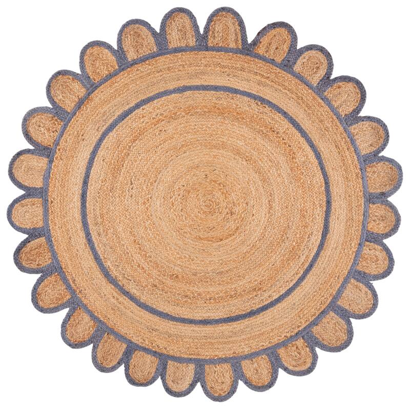 SAFAVIEH Handmade Natural Fiber Calcedonia Border Pattern Jute Rug
