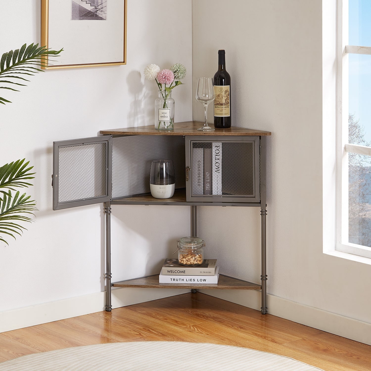https://ak1.ostkcdn.com/images/products/is/images/direct/d1d1cf7bd65c44e28ec03bb5b6c100e340e4c470/VECELO-3-Tier-Corner-Shelf-with-Storage-Cabinet-and-Doors.jpg