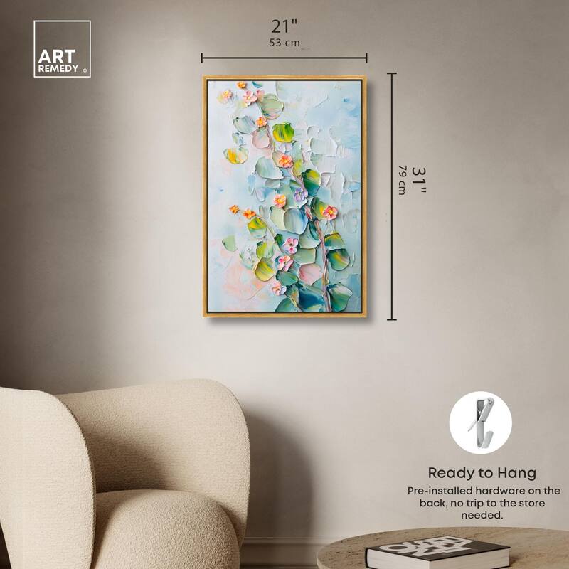 Textured Tendrils I Canvas by Art Remedy
