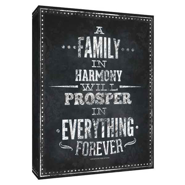 PTM Images 9-154540 PTM Canvas Collection 10" x 8" - "Family Inspiration II" Giclee Sayings & Quotes Art Print on Canvas
