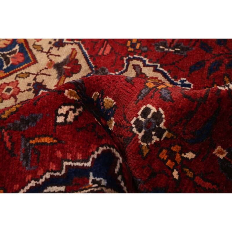 ECARPETGALLERY Hand-knotted Andelz Dark Red Wool Rug - 3'11 x 11'8