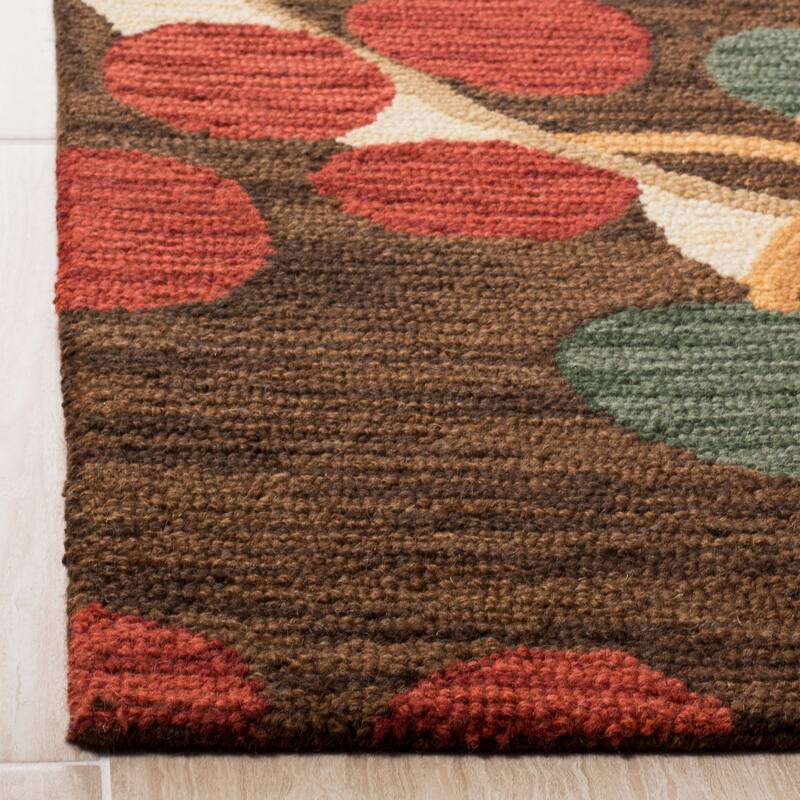 SAFAVIEH Handmade Jardin Zinica Country Floral Wool Rug