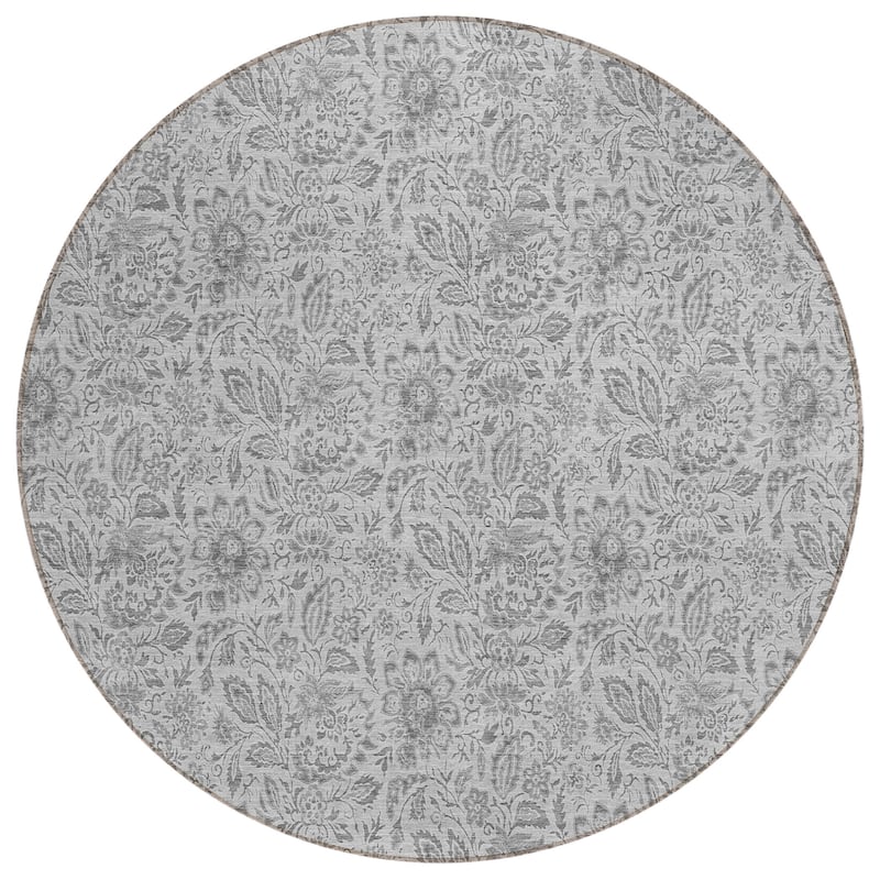 Machine Washable Indoor/ Outdoor Chantille Farmhouse Floral Rug