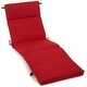 preview thumbnail 5 of 12, Blazing Needles 72-inch All-weather Outdoor Chaise Lounge Cushion Papprika