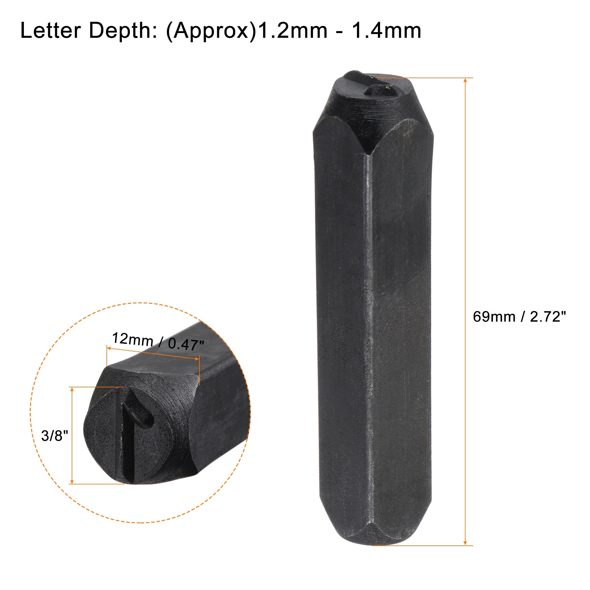 1/8" (3mm) Number and Letter Stamp Set, A-Z & 0-9 Punch Press Tool