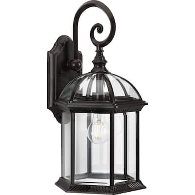 Dillard Collection One-Light Antique Bronze Outdoor Wall Lantern - 9.75 in x 9.5 in x 18.12 in