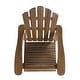 preview thumbnail 26 of 32, Hollywood Outdoor Outdoor Acacia Wood Foldable Adirondack Chairs (Set of 2) by Christopher Knight Home