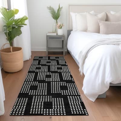 Premium Washable Super Soft Modern Houndstooth Mayfield Rug