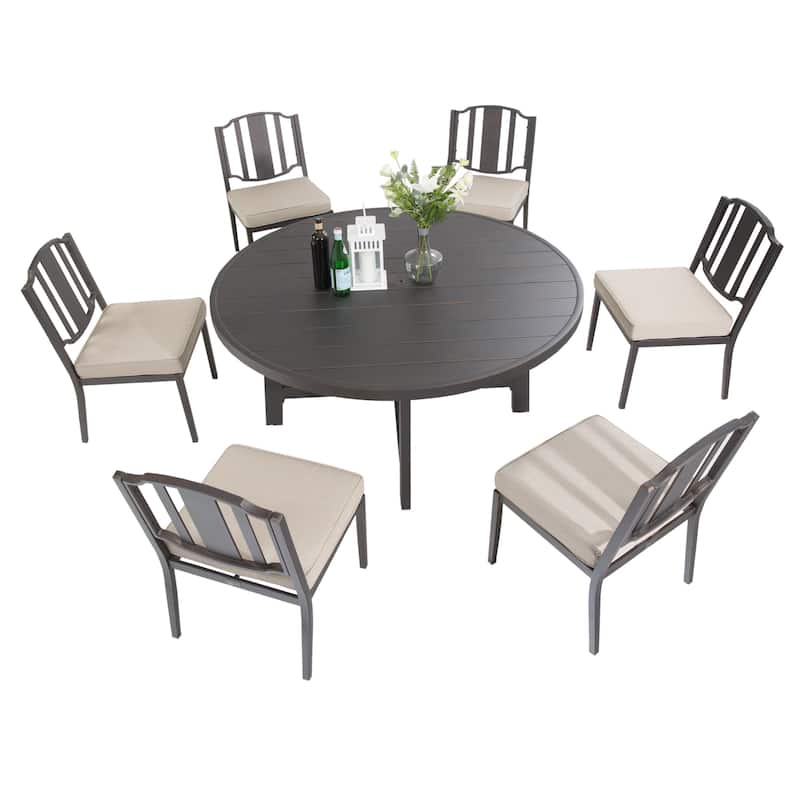 Patio Dining Set, 7 Pieces Outdoor Furniture Set
