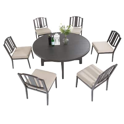 Patio Dining Set, 7 Pieces Outdoor Furniture Set