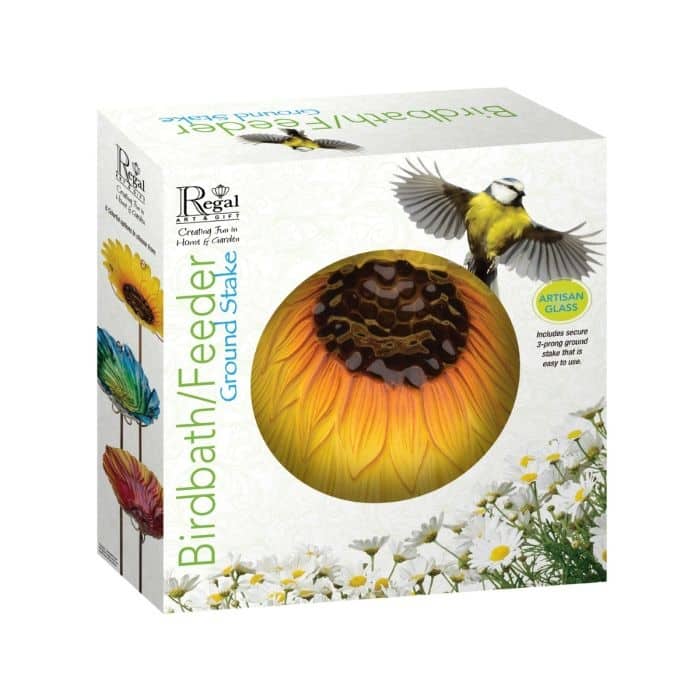 Birdbath/Feeder Stake - Sunflower