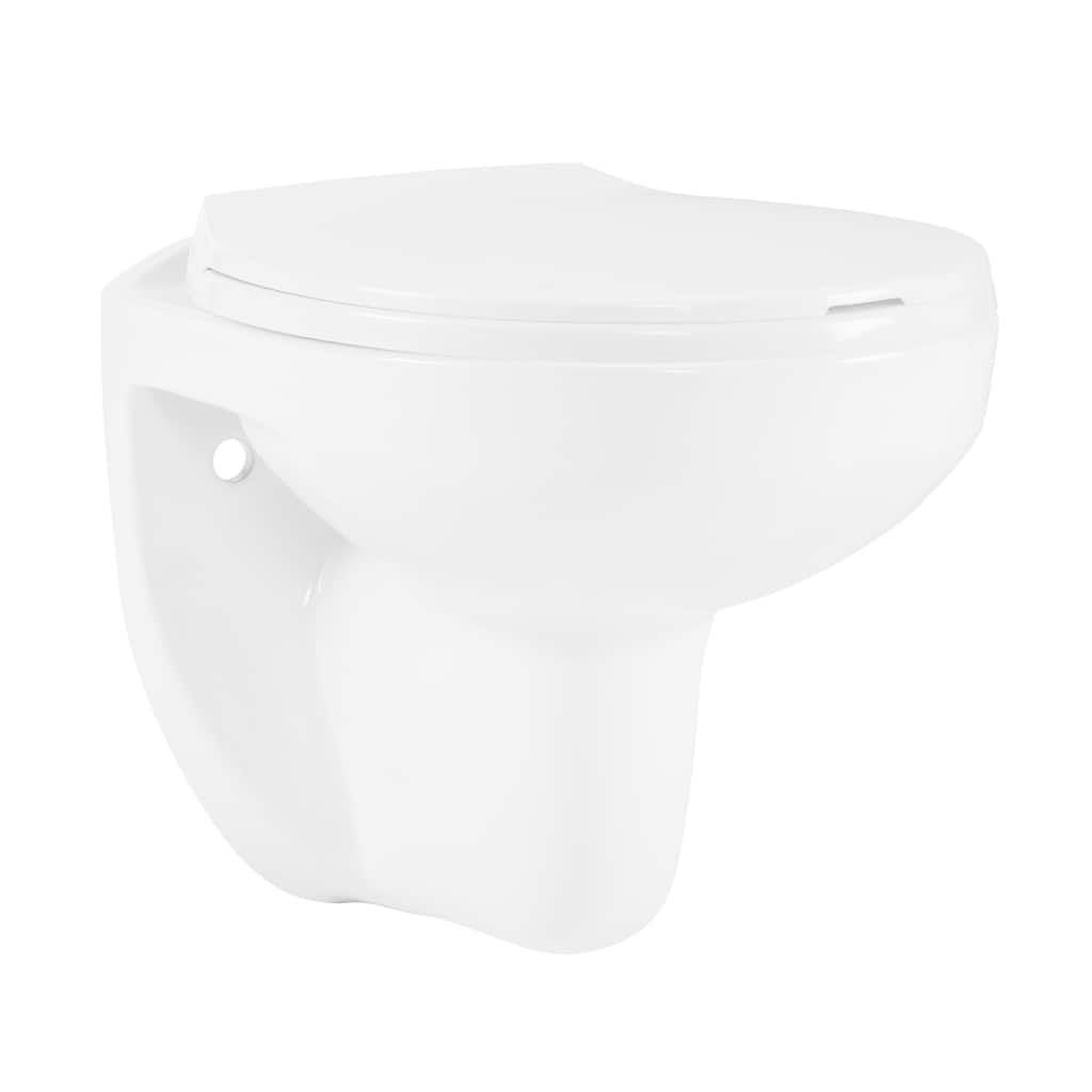 Giovanni Wall-Hung Elongated Toilet Bowl - 25" x 19.29" 22.05"