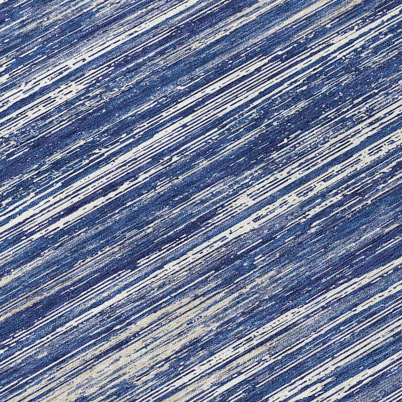 Machine Washable Indoor/ Outdoor Chantille Abstract Stripe Rug