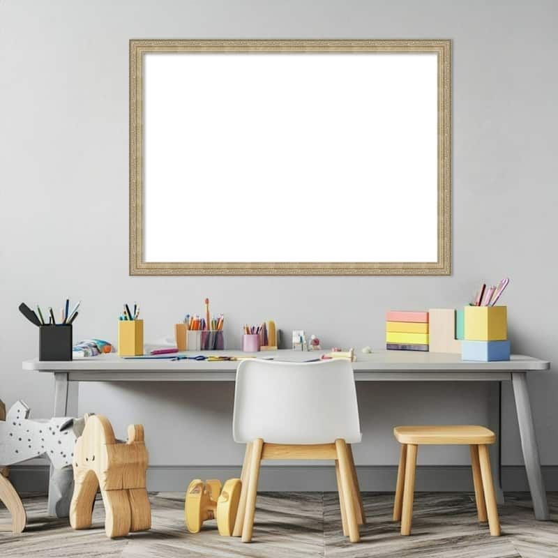 Amanti Art Paris Champagne Framed Dry Erase Magnetic Board