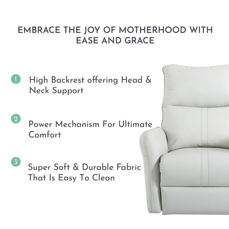 270° Swivel Rocker Power Recliner with USB Ports