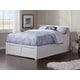 preview thumbnail 2 of 8, Orlando Full Platform Bed with Footboard & 2 Storage Drawers in White