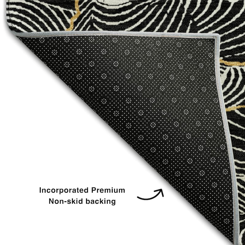 Premium Washable Super Soft Contemporary Puzzle Mayfield Rug