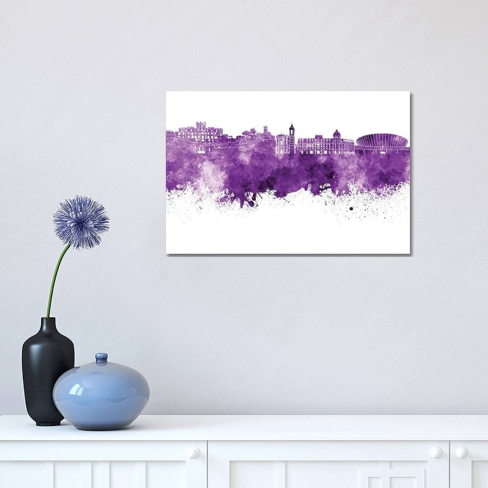 iCanvas "Nice Skyline In Lilac" by Paul Rommer Canvas Print