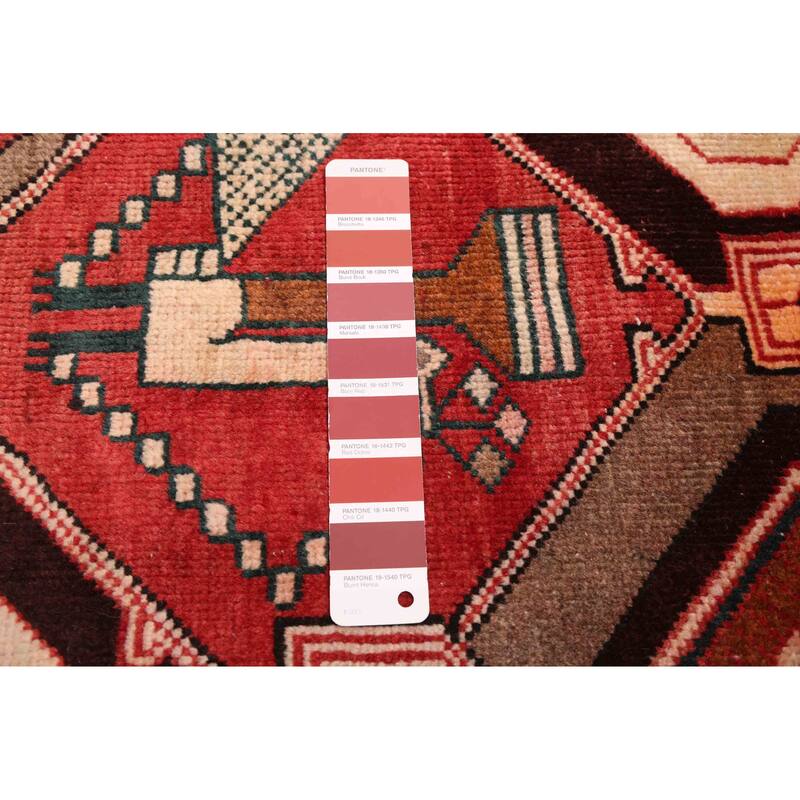 ECARPETGALLERY Hand-knotted Kayseri Vintage Red Wool Rug - 5'0 x 10'0