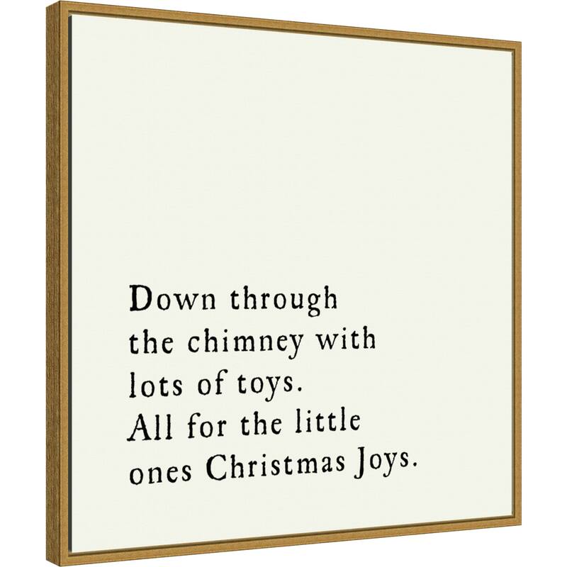 Down Through the Chimney by Amanti Art Portfolio Framed Canvas Wall Art