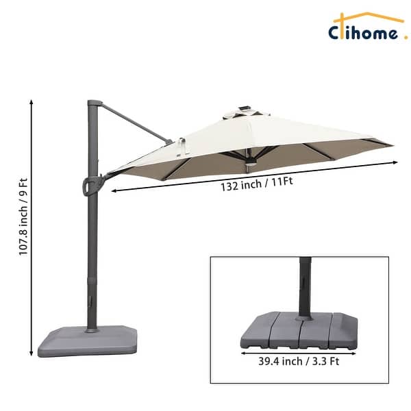 aluminum tube dimensions for patio umbrella AKZ PLUS 13' Octagonal Cantilever – GiantPatioUmbrellas By choosing Purpleleaf 6' SQ-Aluminum Frame Curved Umbrella