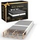 preview thumbnail 4 of 37, Onetan 8-Inch & 4-Inch Wooden Box Spring/Foundation Ideal for Mattress, No Assembly Needed, White. Twin - Split Regular Profile