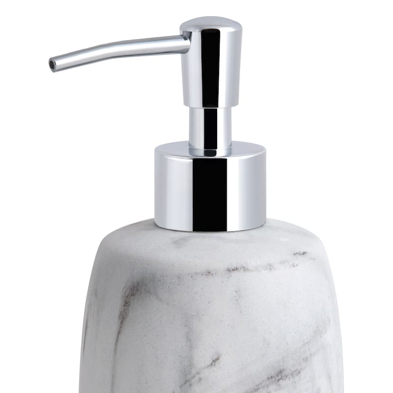 Legends Resin Lotion Pump - White/Black Marble - Lotion Pump