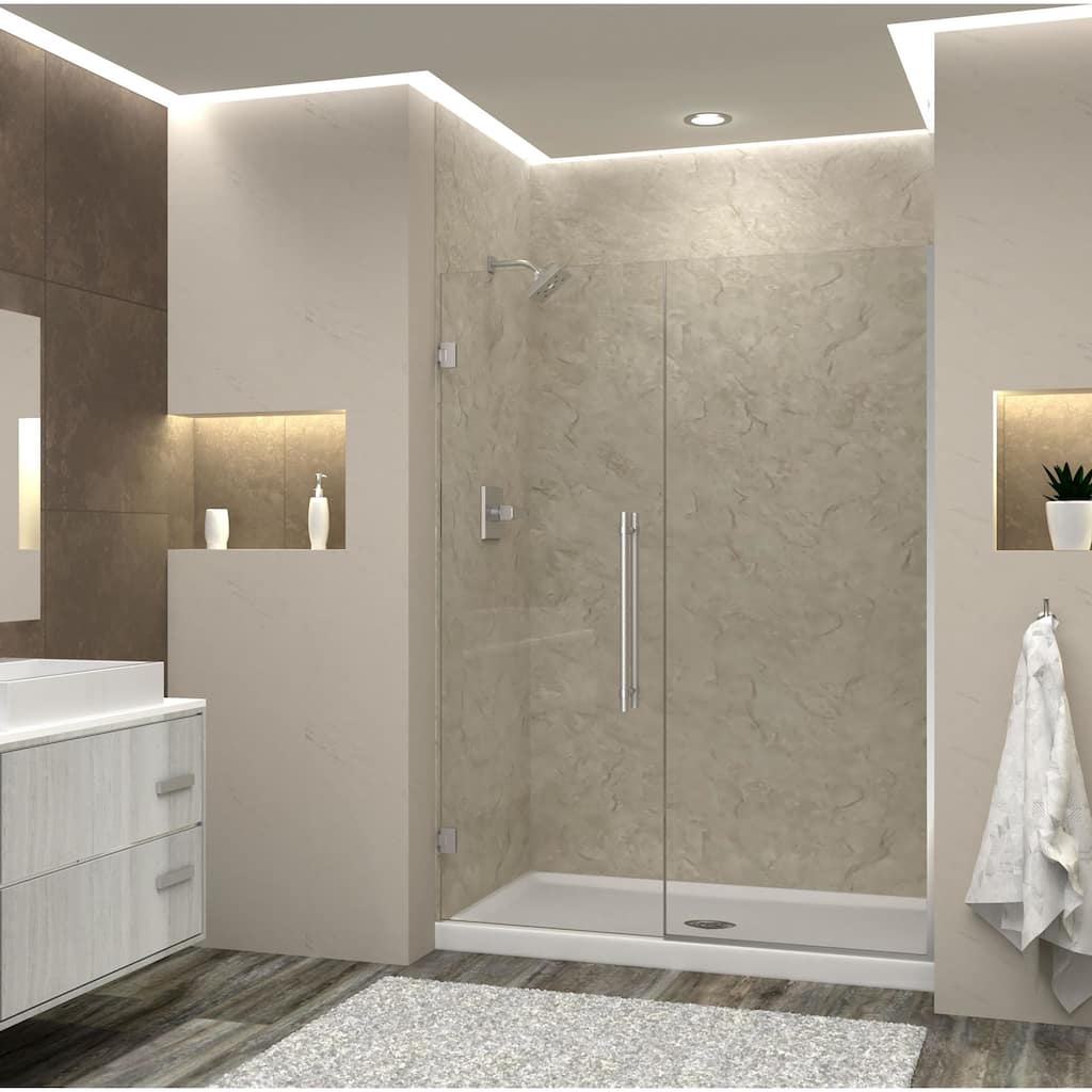 Transolid EHTB55257610C-BK Elizabeth 76" High x 55" Wide Hinged Semi