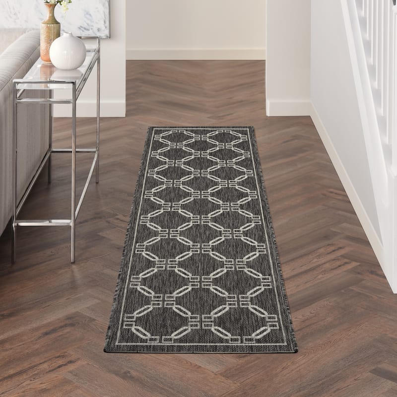 Nourison Garden Party Geometric Casual Indoor/Outdoor Area Rug