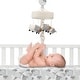 preview thumbnail 3 of 3, Lambs & Ivy Sleepy Sheep Musical Baby Crib Mobile - Cream/Gray