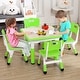 preview thumbnail 8 of 6, GIMMYFIVE Kids Table and Chairs Set, Height Adjustable Desk for Ages 2-10
