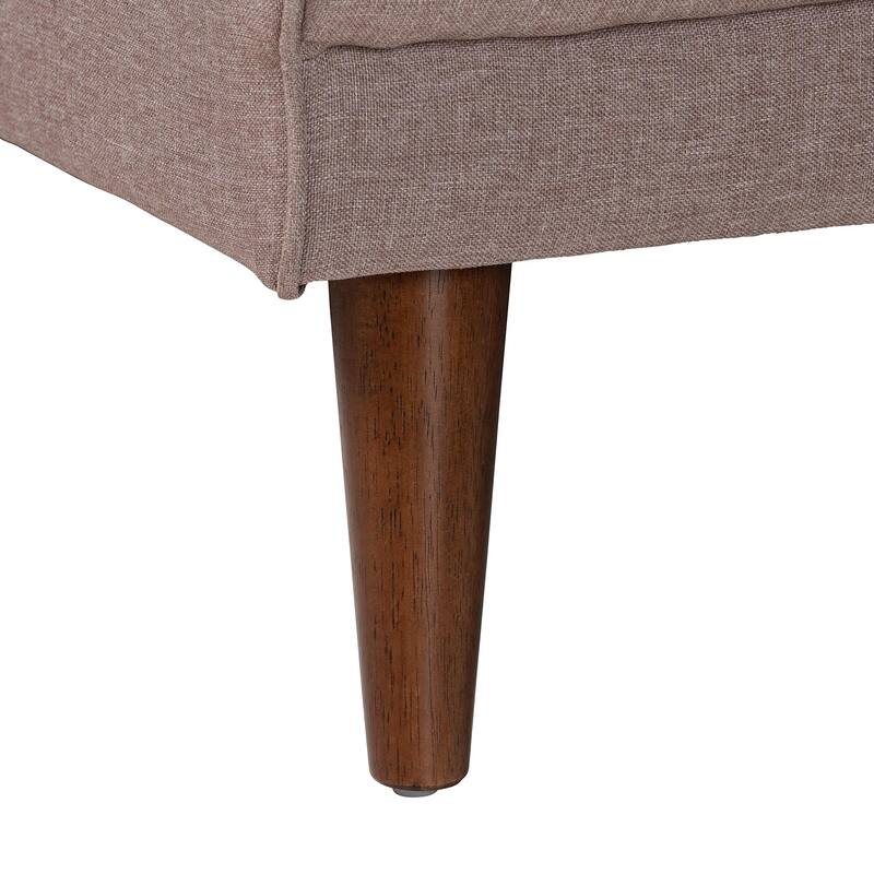 Claire Contemporary Clay Fabric Upholstered Convertible Sofa Bed