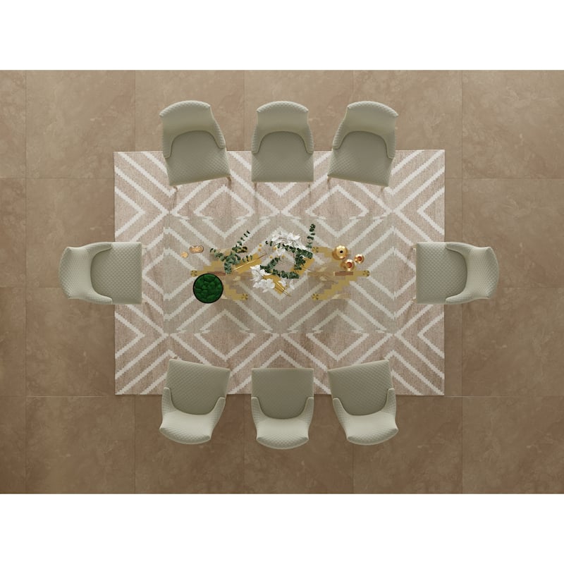 78 inch and 94 inch Glass Dinner Table Falcone Kitchen and Dining Table