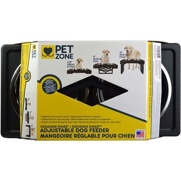 Shop Pet Zone Designer Diner Adjustable Raised Dog Feeder Free