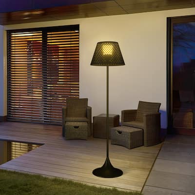 67" Outdoor Solar LED Floor Lamp - 67 inch