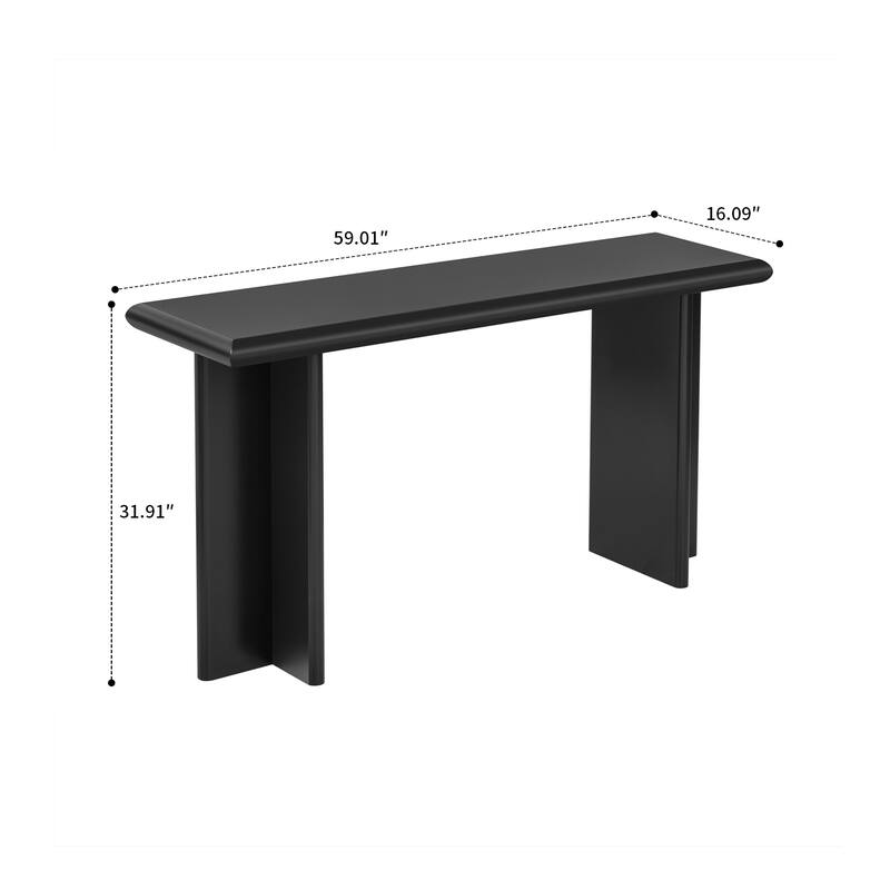 Modern Freestanding Wooden Console Table
