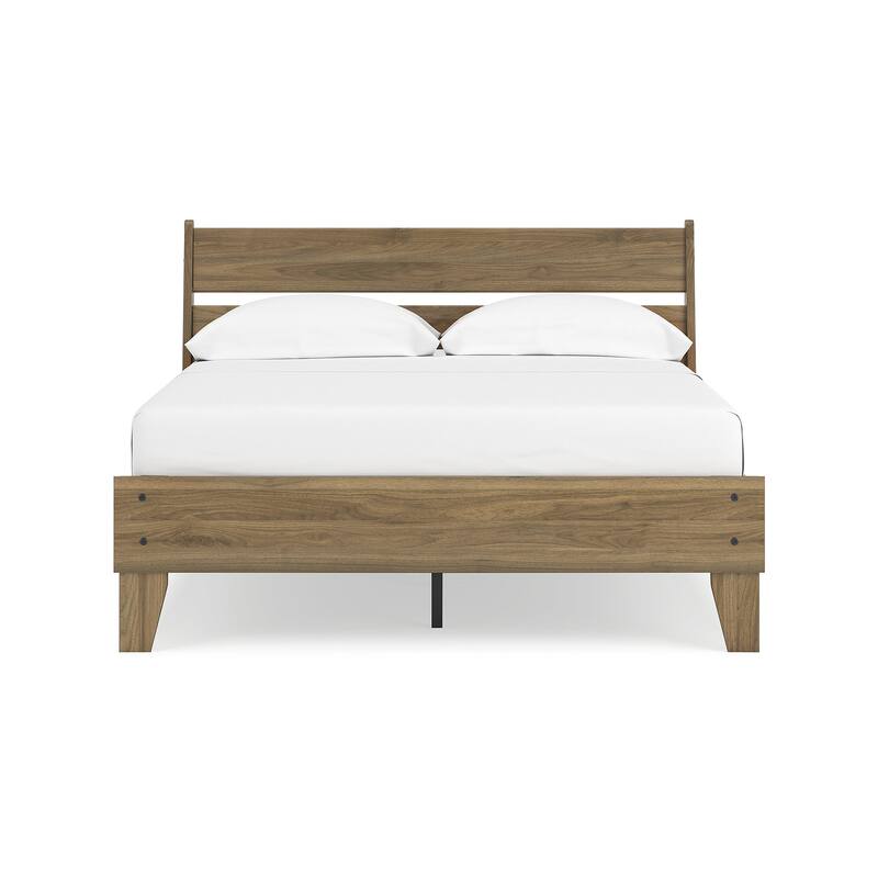 Signature Design by Ashley Deanlow Brown Platform Panel Bed